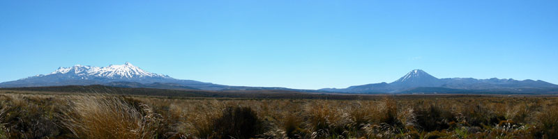 Tongariro Mountains und Mount Ruapehu